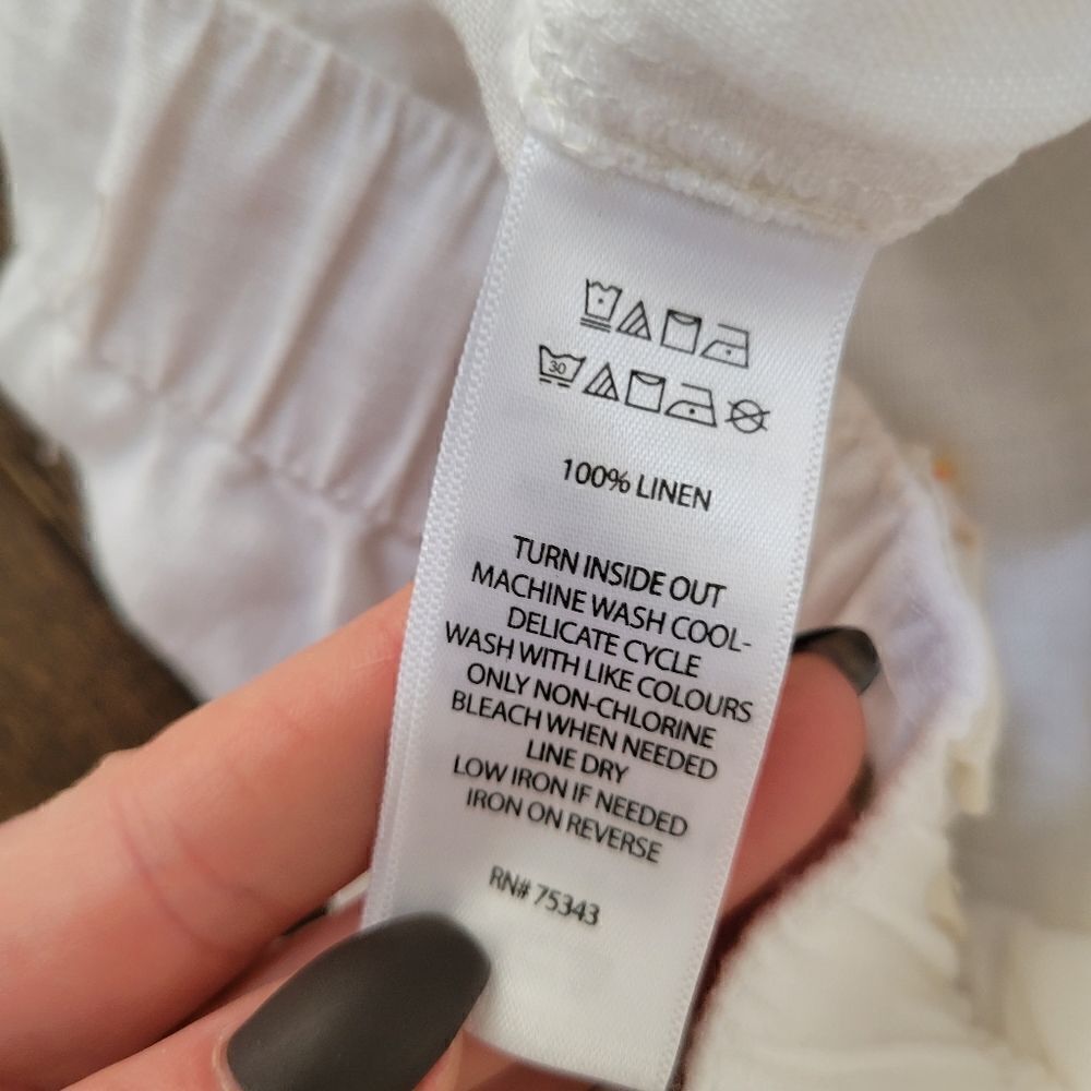 New C&C California linen pants size L - Picture 5 of 8